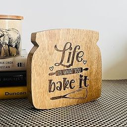 RAG28 Wooden Showpiece for Home Decoration | Office Decor | Book Shelf | Kitchen Decor Size: 5X5.5 Inches-WT3-21
