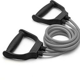 QUICK FIT Double Toning Tube with Handles- Resistance Tube (Grey)-image-13