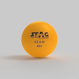 STAG Plastic Iconic Seam Orange Table Tennis Balls|Advanced High Performance 40+Mm Ping Pong Balls for Training, Tournaments-Offers Great Spin|Durable for Indoor/Outdoor Game-Pack of 6 (Orange)-5