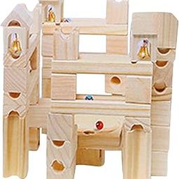 CALANDIS™ Wooden Marble Run Building Blocks Set for Boys Girls Birthday Gift Kids 80pcs | Other Educational Toys | Educational-7