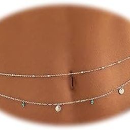 Set of 2 Belts for Women and Girls Stylish Kamarbandh Kamar Chain Waist Belt for Dresses Jeans Saree (rrsd16746kb)(Silver)-image-53