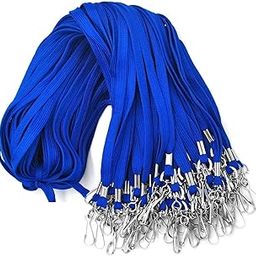 ABHA PRINT 36" Bulk Flat Lanyard for ID Badges – Premium Neck Strap with Swivel J-Hook, Durable Badge Holder Lanyards for Name Tags, Staff ID Cards, Events, Office, School – Pack of 100-image-91