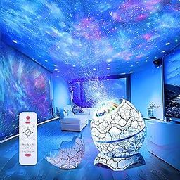 ELEPHANTBOAT® 2 in 1 Star Projector Light Music Speaker Creative Dinosaur Egg Galaxy Star Projector Bluetooth Starry Light with Preset White Noise Galaxy Star Projector, Support Timer & Remote Control-20