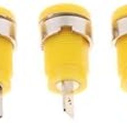 ATORSE 3x5Pieces 4mm Banana Jack Binding Post Nut for Multimeter Banana Socket Yellow-picture-23