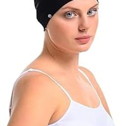 Bamboo and Cotton Cap for Chemo, Hair Loss, Sleep Cap-image-96