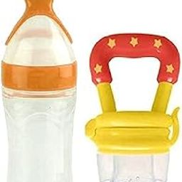 Naughty Burps Baby Spoon Feeder - Eazy Squeezy Feeding - Nourish Motherhood Bond - Easy Squeeze Design - Ideal for Baby Feeding - Soft Silicone Material - Lightweight & Portable for Travel-image-34