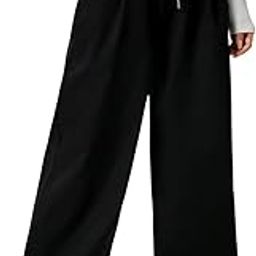 Straight Wide fit Long Length Slacks Style Drawstring Trackpant for Women/Trending Style, Relaxed Workout Yoga Trackpants for Women-picture-45