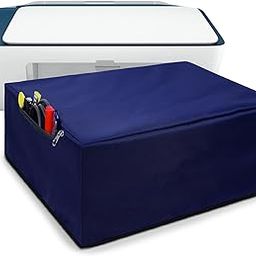 Alifiya Dust Proof Washable Printer Cover for HP DeskJet 2723 / 2676 / 2621 All in One Wireless Inkjet Printer - Blue-image-33