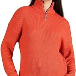 Women's Stylish Sweater with Ribbed Hems and Cozy Feel for Casual Use-image-1