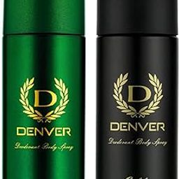 Denver Hamilton Deodorant + Caliber Deodorant - 165ML Each (Combo Pack 2) | Long Lasting Deo Body Spray For Men-20