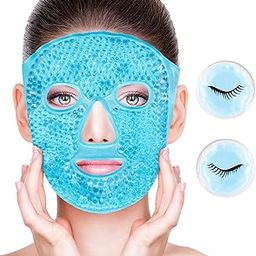 Cold Face Eye Mask Ice Pack Reduce Facial Puff, Dark Circles, Gel Beads Hot Heat Cold Compress Pack, Face SPA for Woman Sleeping, Pressure, Headaches, Skin Care, Post Laser Care-image-73