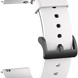 ACESHLEY 22mm Soft Silicone Smartwatch Strap/Band with Black Metal Buckle Strap for Smartwatch-picture-30