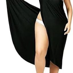 Beach Wear Dress for Women Stylish Solid Beach Dress Spaghetti Strap Wrap-50