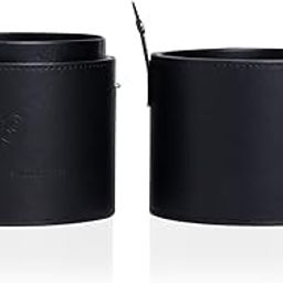 PAC Brush Kingdom | Travel Friendly Makeup Brush Holder for Women | Leather Makeup Brushes Organisers Storage Box | Makeup Brush Case | Black-image-47