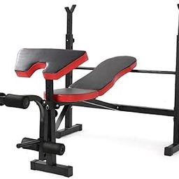 IRIS Dumbbell Bench Strength Training Exercise Bench Dumbbell Bench Squat Rack Weight Table Adult Dumbbell Stool Household Foldable Bench Press Multifunctional Weightlifting Bed-27