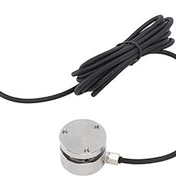 Compression Force Sensor, 2T Load Cell Sensor 5 to 15V Stainless Steel Scale Load Cell, High Accuracy for Automated Assembly, 3C, Sensor Blocks-26