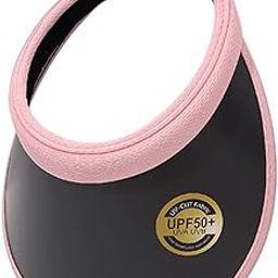 XForce Plaza UPF 50+ Summer Sun Visors for Women - Fashion Sun Visor Wide Brim Sport Beach Hat UV Protection Baseball Golf Tennis Cap-image-99