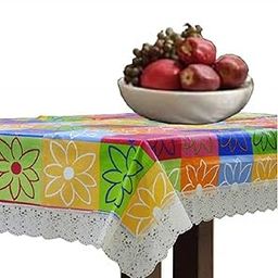 Kuber Industries Dining Table Cover 6 Seater|Table Cloth|Table Cover for Home, Restaurant|PVC Checkered 6 Seater Dining Table Cover (Multicolor)-picture-20