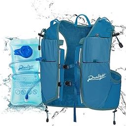 Running Hydration Vest Backpack Lightweight Hiking Water Vest with 1.5L Bladder Bag Daypack for Hiking Trail Running Cycling Race Marathon for Women Men Blue-Green-image-58