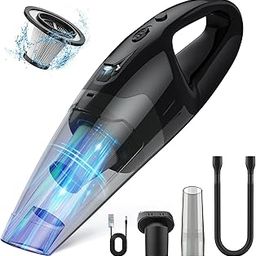 BSRCO Handheld Vacuum Cordless Rechargeable, Car Vacuum Cleaner with LED, USB Charge, 1.65LBs Hand Vacuum Cordless, for Car/Home/Pet-image-42