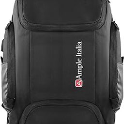 Backpack | Padded Shoulder Straps | Ergonomic Design | 3 Main Compartments | 40L | For Office | Black-7