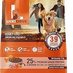 Dry Dog Food Adult 1kg | High Protein Chicken, Rice, Vegetables | 39 Essential Nutrients | Healthy Skin Shiny Coat, Strong Bones & Muscles| Complete Balanced Pure Pet Food for Pedigree Dogs-6