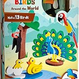 Imagimake Mapology Birds Around The World | Make 13 Miniature Models| 3D Puzzle for Kids | Birthday Gift for Girls & Boys | Educational Toys for 5,6,7,8,9 Years-31