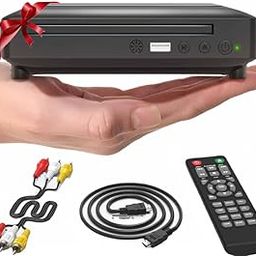 Mini DVD Player, All Region DVD CD/Disc Player for TV with HDMI/AV Output, HDMI/AV Cables Included, HD 1080P Supported Built-in PAL/NTSC System USB Input-13