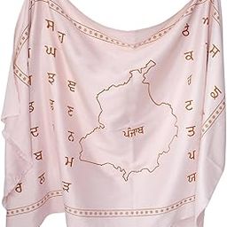 Beautiful Punjabi Alphabet Printed Winter Shawl/Stole For Women and Girls-30