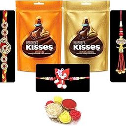 Natali Traders Family Rakhi Set of 3 with Chocolate Gift Pack of 2 - Rakhi for Brother - Designer Lumba Rakhi for Bhabhi - Cartoon Rakhi for Kid - Rakhis for Rakshabandhan Set Combo-image-14