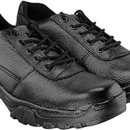 Blinder Men's Pure Black Genuine Leather safety shoe with steel toe-picture-23