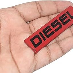 Car Diesel Emblem for A8L All 2015 Onwards Models of AUODI Trunk Rear Fender Emblem, Car Diesel 3D Metal Side Stickers, Universal Fit for All Cars (Red)-image-27