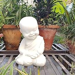 Brotherhood Enterprise Big Seating Monk (Buddha Statue, Monk Statue, Garden Statue, Outdoor décor, Resin décor) (Feng Shui Items, Zen Garden) (Big Budha Monk)-image-87