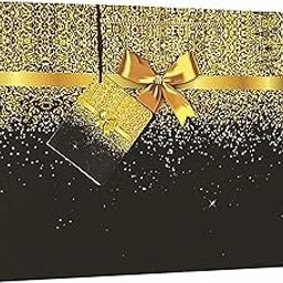 VESTTA -ELEGANCE REDEFINED Gifts Paper Bags, Glitter With Golden Bow, Gloss Finish, 14 (L) X 4.5 (B) X 10(H) Inches, Pack Of 10, Weddings, Diwali, Birthdays, Christmas With Gift Tags (Black)-15