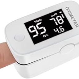 LIVYU LIFE Pulse Oximeter,1.5 inch White LED Display, the largest LED display With SpO2,PR and PI parameters, with Auto off Feature, setup brightness and alarm limits, CE,ISO,FDA approved, 2 AAA Batteries and Lanyard Included (White)-image-39