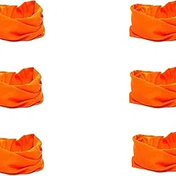 aadikart Mens Head Cover Band Bandana Stretch Hair Style Japanese 6 Orange b-picture-40