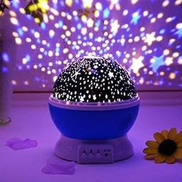 Night Light Star Lamp Projector, Star Light Rotating Projector with Colors and 360 Degree Moon Star Projection with USB Cable, Lamp for Kids Room (Random Colour)-20