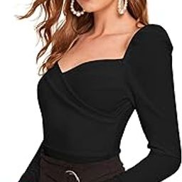 Women's Casual Full Sleeves V-Neck Regular Fit Stylish Top - 23" Inches (Isro-Top-02)-image-80