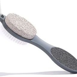 KIRA Foot File Callus Remover - Multi Purpose 4 in 1 Feet Pedicure Tools with Foot Scrubber, Pumice Stone, Foot Rasp and Sand Paper for Home Foot Care ( Pedicure Foot File)-1