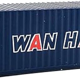 Walthers Trainline 20' Corrugated Container Wan Hai-Assembled Train Collectable-13
