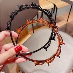 Twist Plait Headband Hairpin Double Bangs Hair Tools for Women Barrettes for Thin or Thick Hair, Double Bangs Hairstyle, Alligator Clips, Makeup, Yoga, and so on(Multicolor) (1 Piece)-image-43