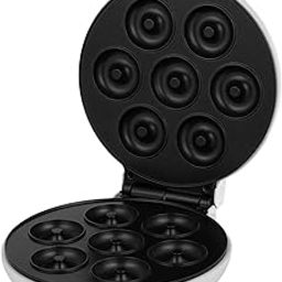 Donut Maker Machine, Anti Skid Doughnut Maker Mini Non Stick Coating Stylish Appearance Easy Cleaning for Bakery (EU Plug 220V)-image-8