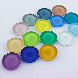 Glass Mosaic Circle Assorted Pastel Mix 25mm-image-18