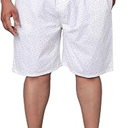 Men's Plus Size Boxers | 100% Cotton | Regular Fit, Mid Rise | Print Pattern | 2 Side Pockets-21