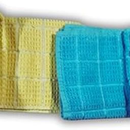 LookTrendyNow Super Soft Lint Free Quick Dry Gym Towel Essence (Yellow Light Blue) | 41X61 cms | (Pack of 2)-image-46