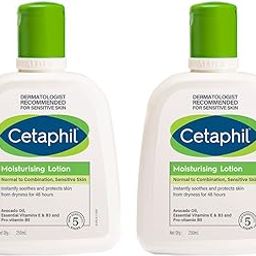 Cetaphil Moisturizing Lotion For Sensitive Or Dry Skin - 250 Ml Each (Pack Of 2)-image-10