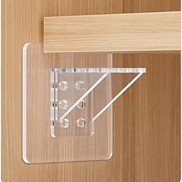 INSH Enterprise Punch Free Shelf Support Peg, Self Adhesive Shelves Clips for Kitchen Cabinet Book Shelves-Strong Partition Holders for Closet Brackets Clapboard Layer-Load Bearing Brackets (10)-17
