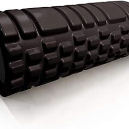 YASHODHARA Bumpy Foam Roller, Solid Core EVA Foam Roller with Grid/Bump Texture for Deep Tissue Massage and Self-Myofascial Release, Excersice Fitness Equipment For Home Gym-image-7