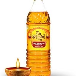Jai Shubam Five-Oil Pure Blend with Camphor Essence for Deepam, Puja, and Ritual Use (500 ml)-image-9