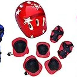 CALANDIS™ 7 Pieces/Set Bike Cap Roller Skating for Cycling Rollerblading Blue | s | s & Protective Gear | Cycling-picture-5